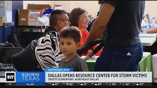 Dallas opens resource center for storm victims