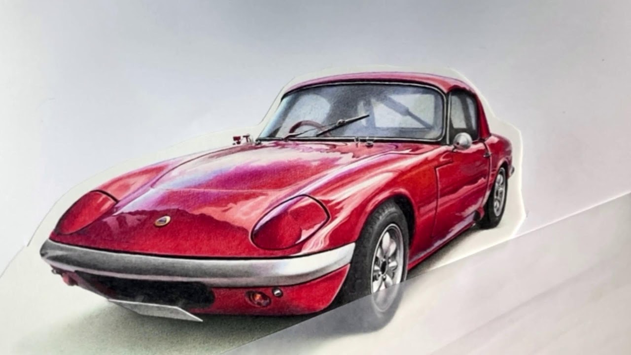 Kaoru Muramatsu｜色鉛筆画 車を描く ＃9｜Colorpencil｜Drawing a car