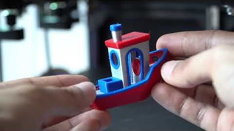 Proforge 300 Tool Changer Printing 3 Colour Benchy