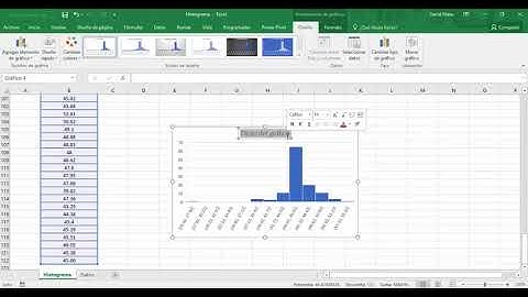 Histograma en Microsoft Excel 2016