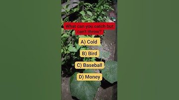 What can you catch but can