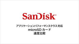 アプリケーションパフォーマンスクラス対応 microSDカード 速度比較
