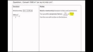 Unit Conversions  Example #7 - Square Units