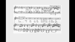 Agnus Dei (G. Bizet) Score Animation