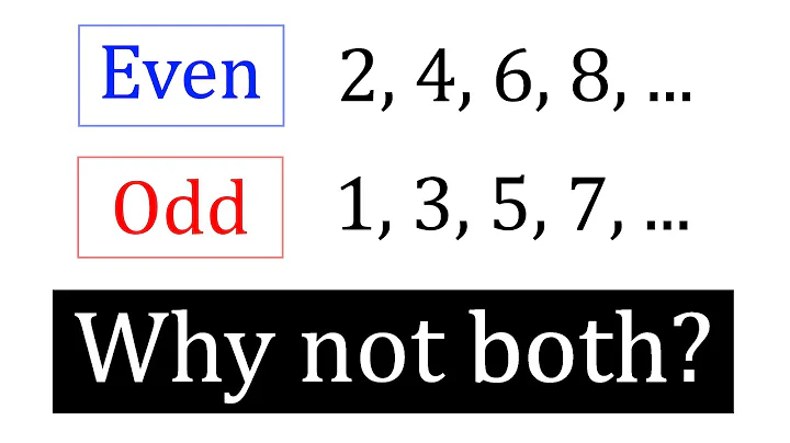 Why Are Odd Numbers Not Even?