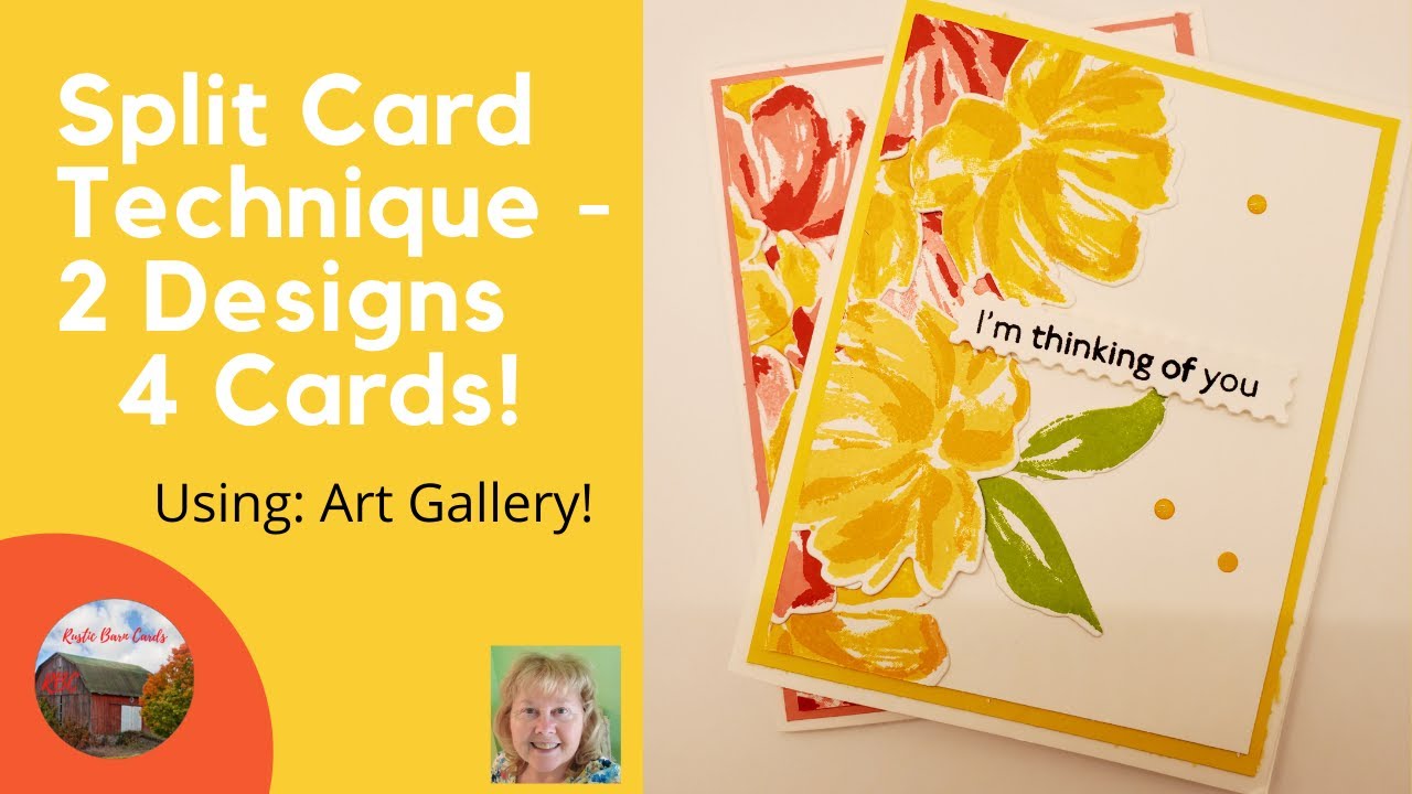 Split Card Technique! 2 cards from one card base! - YouTube