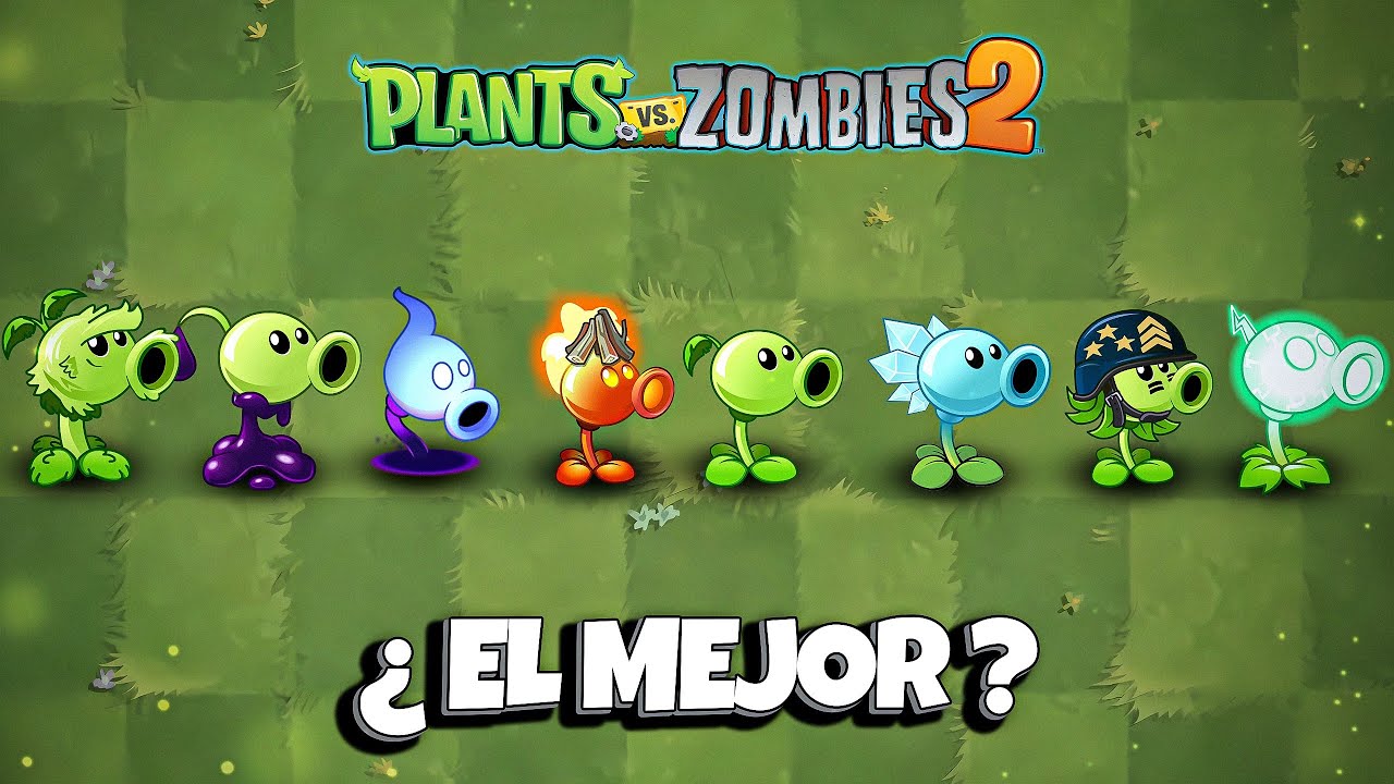 CUAL es EL MEJOR GUISANTE de Plants vs Zombies 2 ??? - YouTube