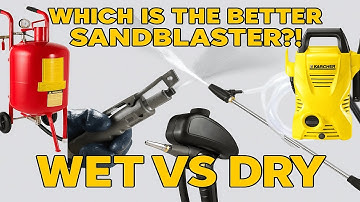 The cheapest way to get into sandblasting?Which is best? Wet or dry? We try them out to find out!