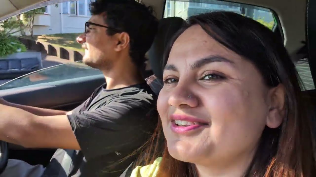 Nepali Couple in Auckland, NewZealand on a usual weekend visiting Lotus Supermarket & Pak'nSave.