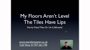 Uneven Floor Tiles Solution - 01707 661190