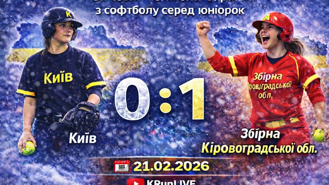 🥎 Софтбол LIVE | Збірна м. Києва — Збірна Кіровоградської обл. | Юніорки | 21.02.2026