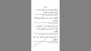 (Part Vll) Surah Ya Seen - سورة يس  with English Translation | 83 verses | Mishary Rashid Alafasy