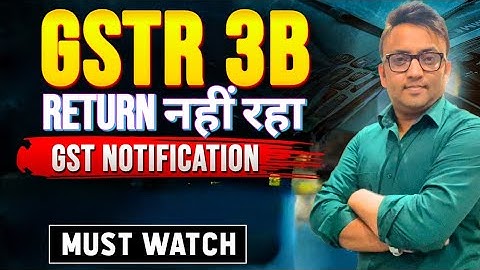 GSTR 3b Big Change | Now GSTR 3b Locked | #gst 