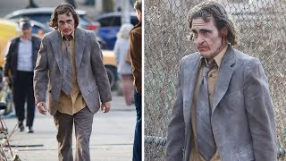 Jaoquin Phoenix Bloodied And Covered In Dust On Joker 2 Set