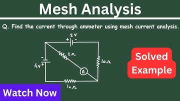 using Mesh Analysis to find current | Electrical Engineering