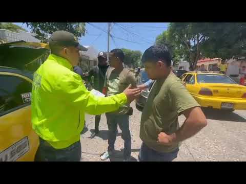 Cayeron dos presuntos ladrones que utilizaban un taxi para cometer atracos en Barranquilla