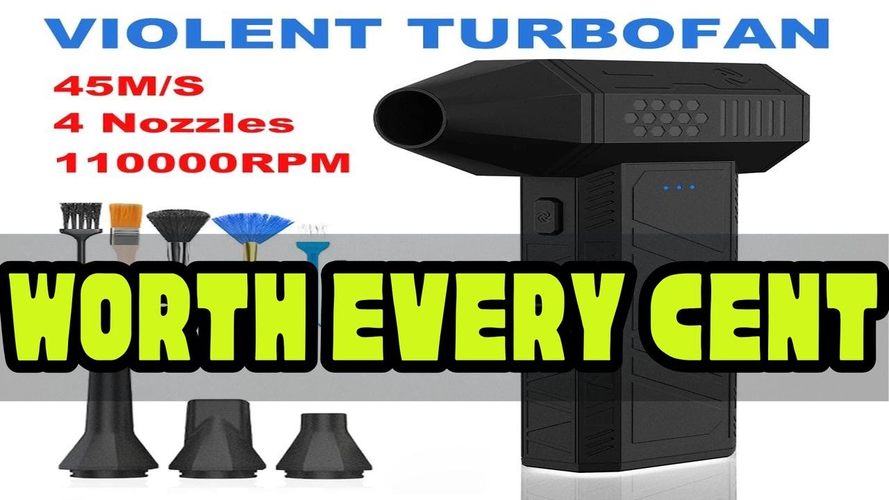 X3 Mini Violent Fan 110000RPM Electric Air Duster With 4 Nozzles Super Turbo Jet Fan Air Blower Car