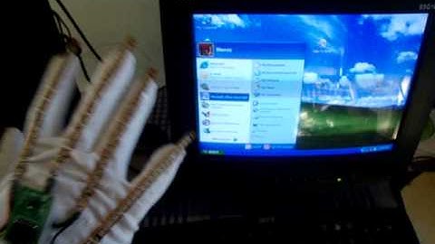 Smart Glove Mouse Mode (accelerometer based PS2 mouse)