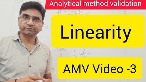 Linearity in analytical method validation pharmaceutical