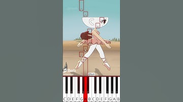 Ballerina Cappuccina Guardian Angel | Brainrot Animation (@fash) - Octave Piano Tutorial