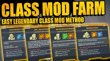 Borderlands 3: BEST ONLINE LEGENDARY CLASS MOD FARMS - Best Way To Get Class Mods - Full Guide