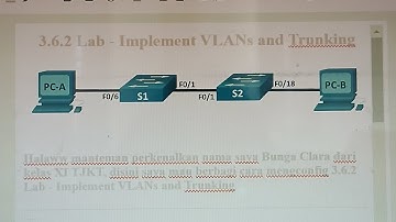 3.6.2 Lab Implement VLANs and Trunking