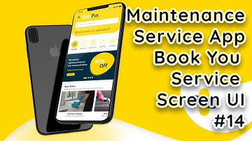 Online Maintenance Service App in Flutter: Create Book Your Service Screen UI #14