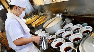 Hakata's popular tonkotsu ramen 'Fukuchan' fills up as soon as the store opens