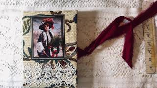 Enola Holmes inspired journal with usable cipher- "Laurel the Lady Detective" junk journal