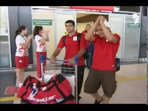 ქართველი სპორტსმენების დახვედრა ყაზანი 2013 მსოფლიო უნივერსიადაზე