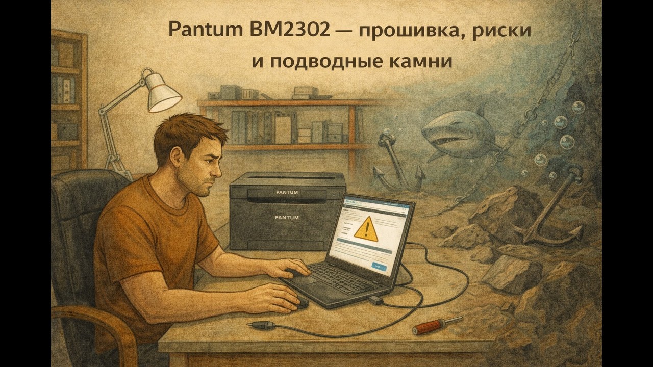 Pantum BM2302 — прошивка, риски и подводные камни