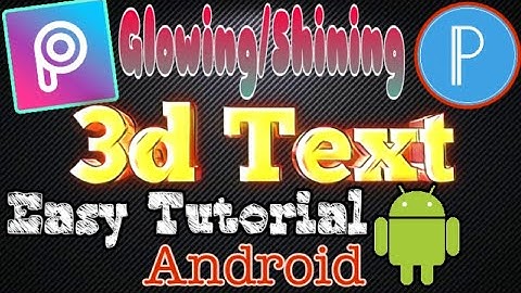 Make 3d glowing text for pubg thumbnails on Android/Ios