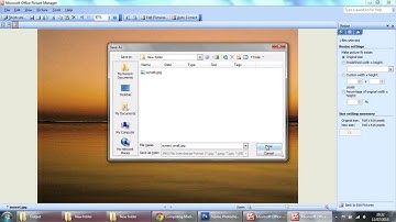 How to resize an image using MS Picture Manager