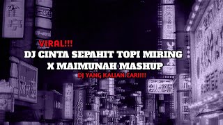 DJ CINTA SEPAHIT TOPI MIRING X MAIMUNAH MASHUP GODDAY CAPPUCINO VIRAL TIKTOK TERBARU 2024 !