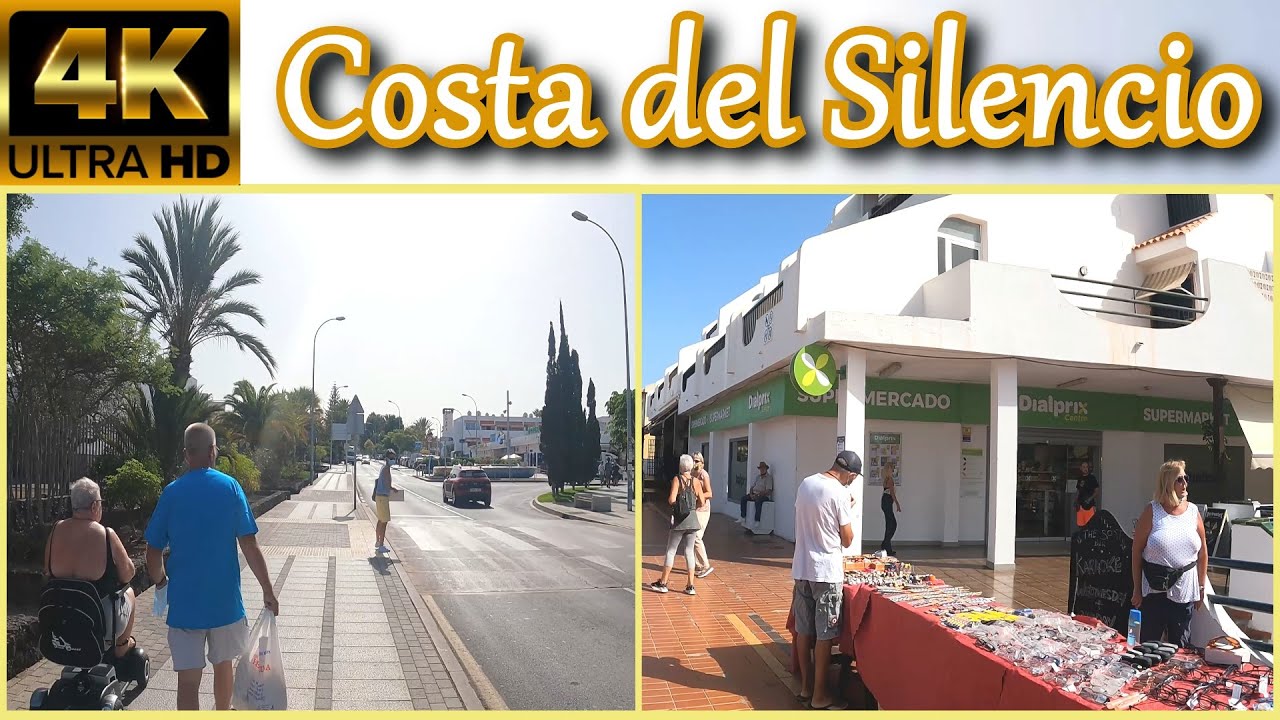 TENERIFE | Costa del Silencio [Main Street & Montaña Amarilla] ☀️ September 2021 | Walking Tour [4K]