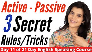 Active and Passive Voice Tricks | 3 Secret Rules | Active Voice and Passive Voice in English Grammar