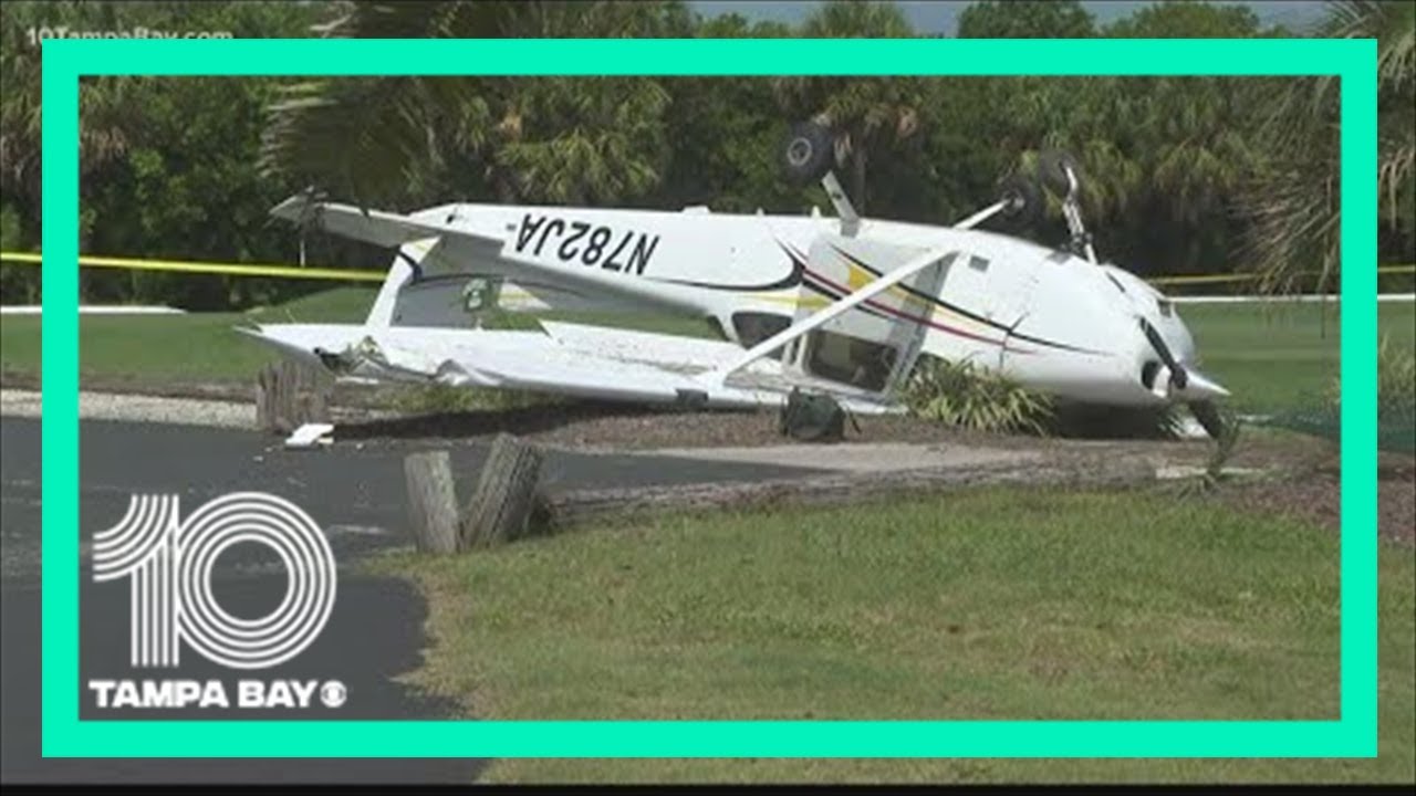 Plane crashes at Venice golf course