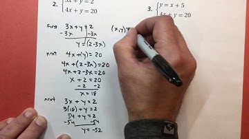 6-2 Solving Systems by Substitution problems #1-3