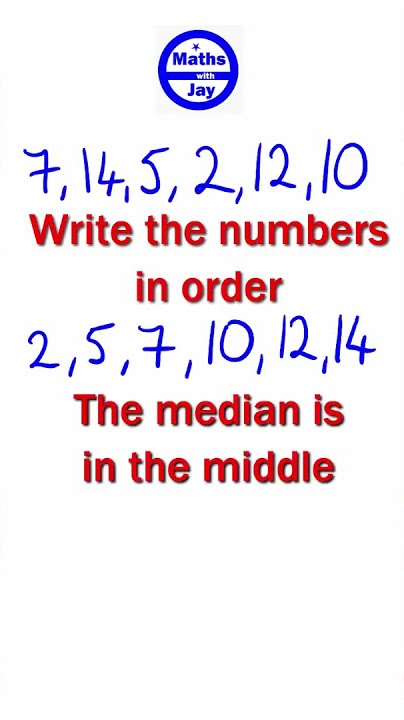 Median of an even number of numbers