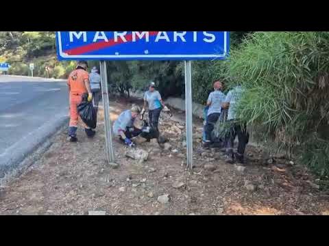 Marmaris Çevre Temizliğinde Beklenmeyen Manzara