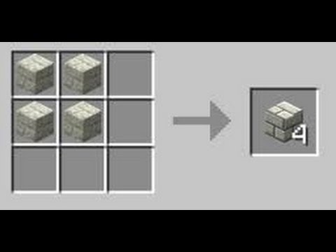 Como hacer Stone Bricks en Minecraft - YouTube