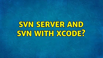 svn server and svn with xcode?