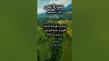 تلاوة عطرة من سورة يس #المصحف #قرآن #اكسبلور #القرآن_الكريم #راحة_نفسية #لايك #اسلاميات