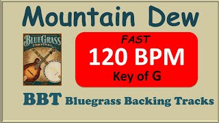 Mountain Dew 120 BPM bluegrass backing track in G