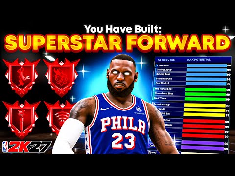 NEW 6'8 GAMEBREAKING BEST BUILD IS OVERPOWERED🔥🔥🔥NBA 2K27 BEST SMALL FORWARD BUILD!