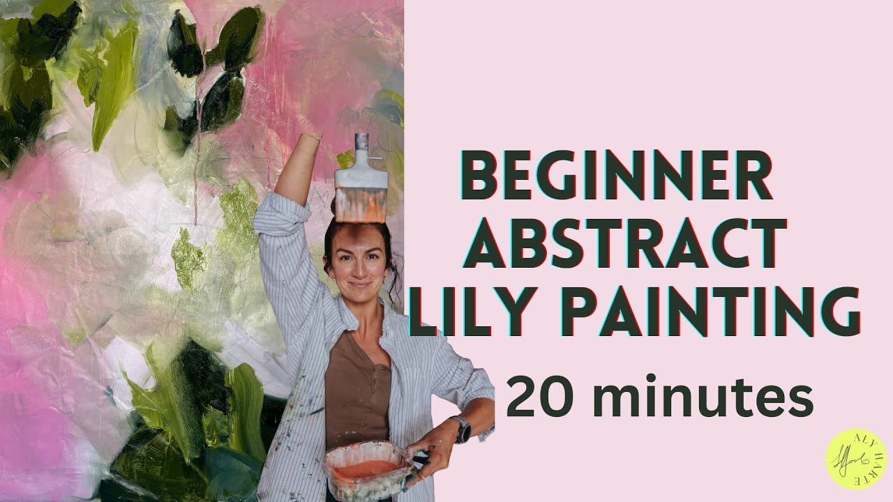 Нарисуйте абстрактную картину с лилиями | Процесс, методы и интуиция