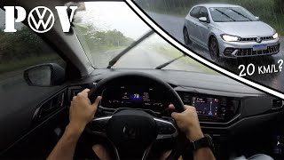 2025 VW POLO 1.0 TSI POV / Road Trip in Heavy Rain / Driving ASMR / GoPro Hero