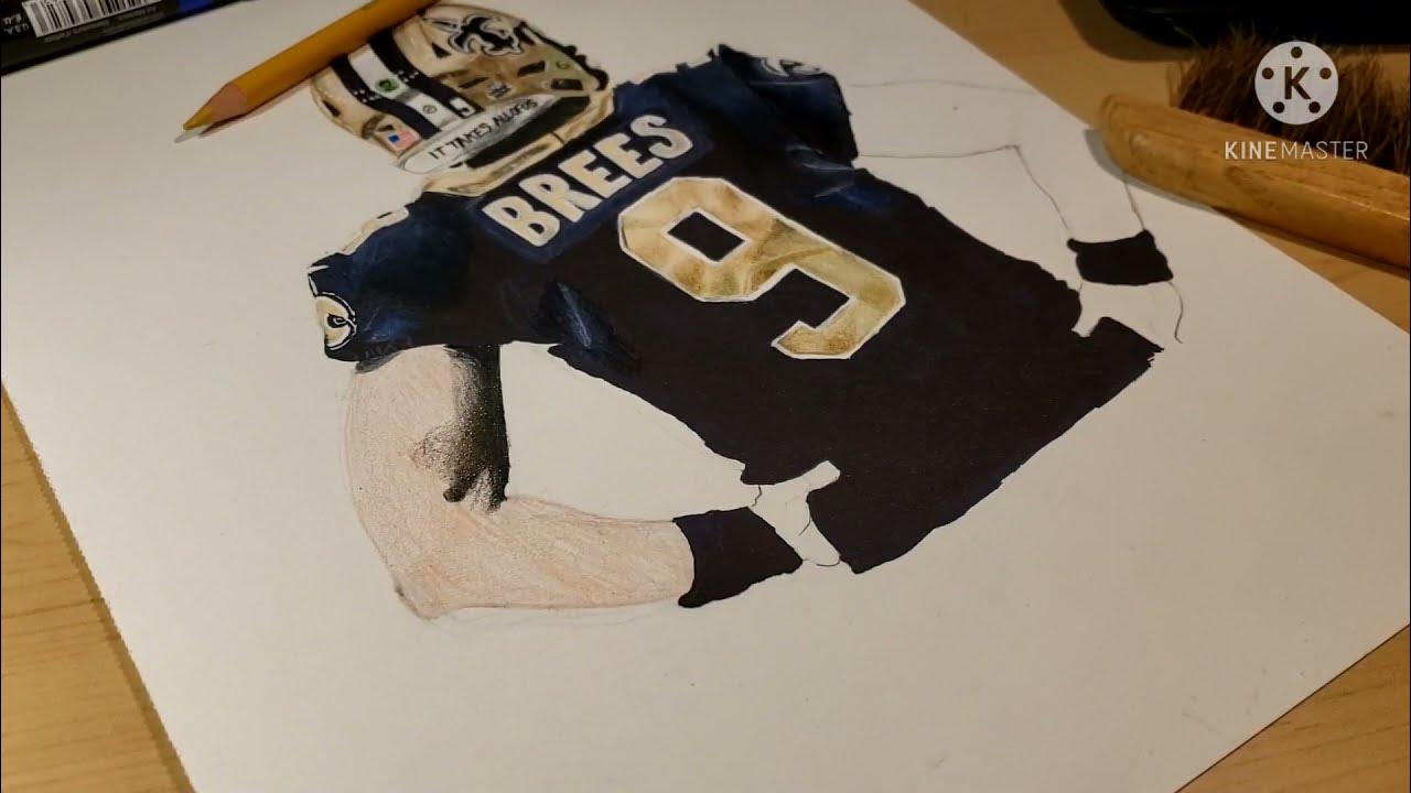 DRAWING DREW BREES⚜ YouTube