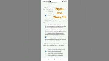 Nptel Java Week 10 Assignment Answers #nptelcourseanswers #nptel_assignment