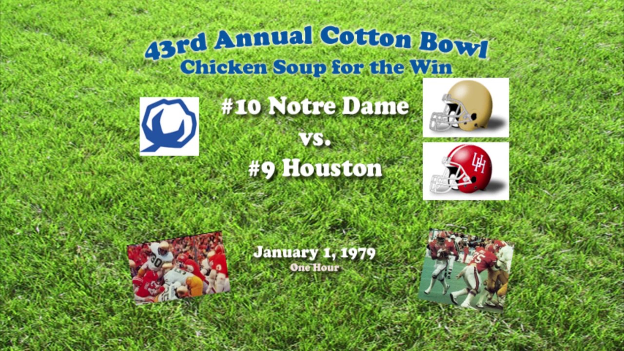 1979 Cotton Bowl (Notre Dame v Houston) One Hour YouTube
